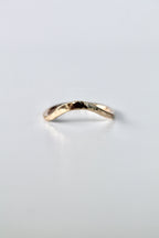 Wave Hammered Band Ring