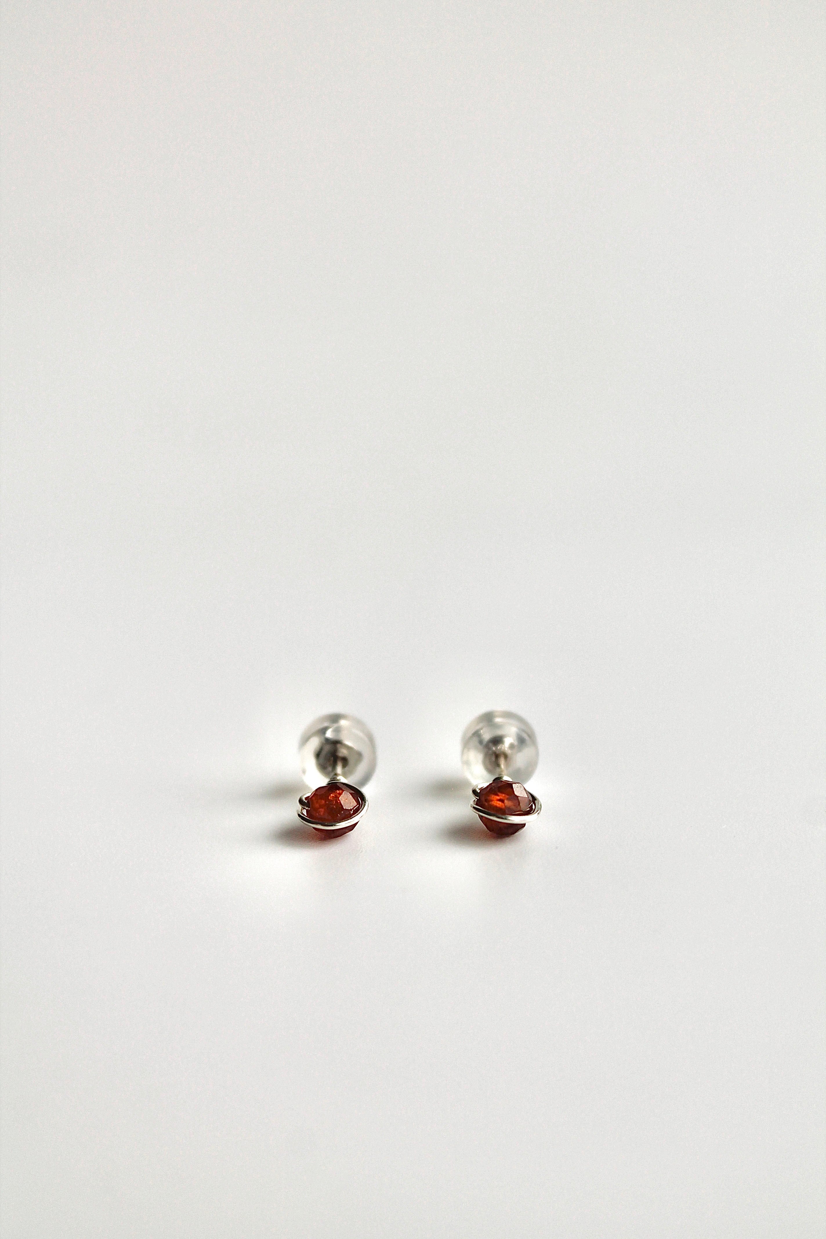 Birthstone Studs - Garnet (January) - Manifestation