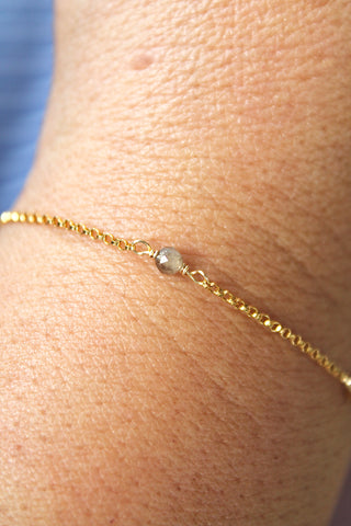 Bracelet multi-pierres de naissance - Tourmaline (octobre) - Alignement