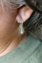 Threader Hoops (Labradorite)