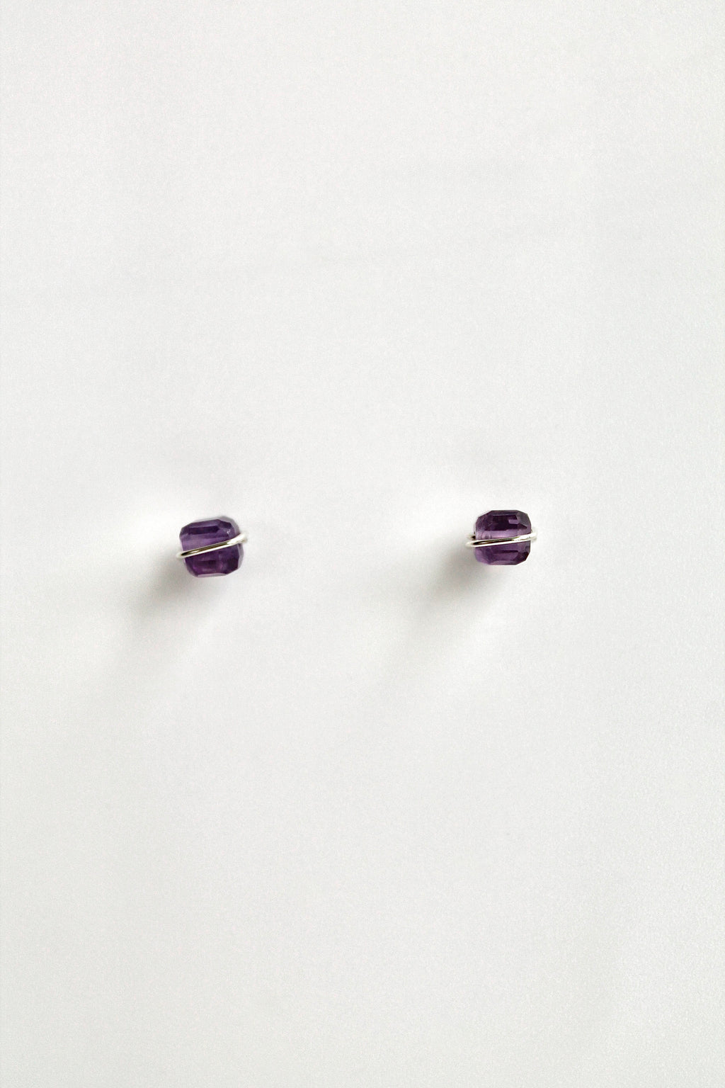 Birthstone Studs - Amethyst (February) - Serenity