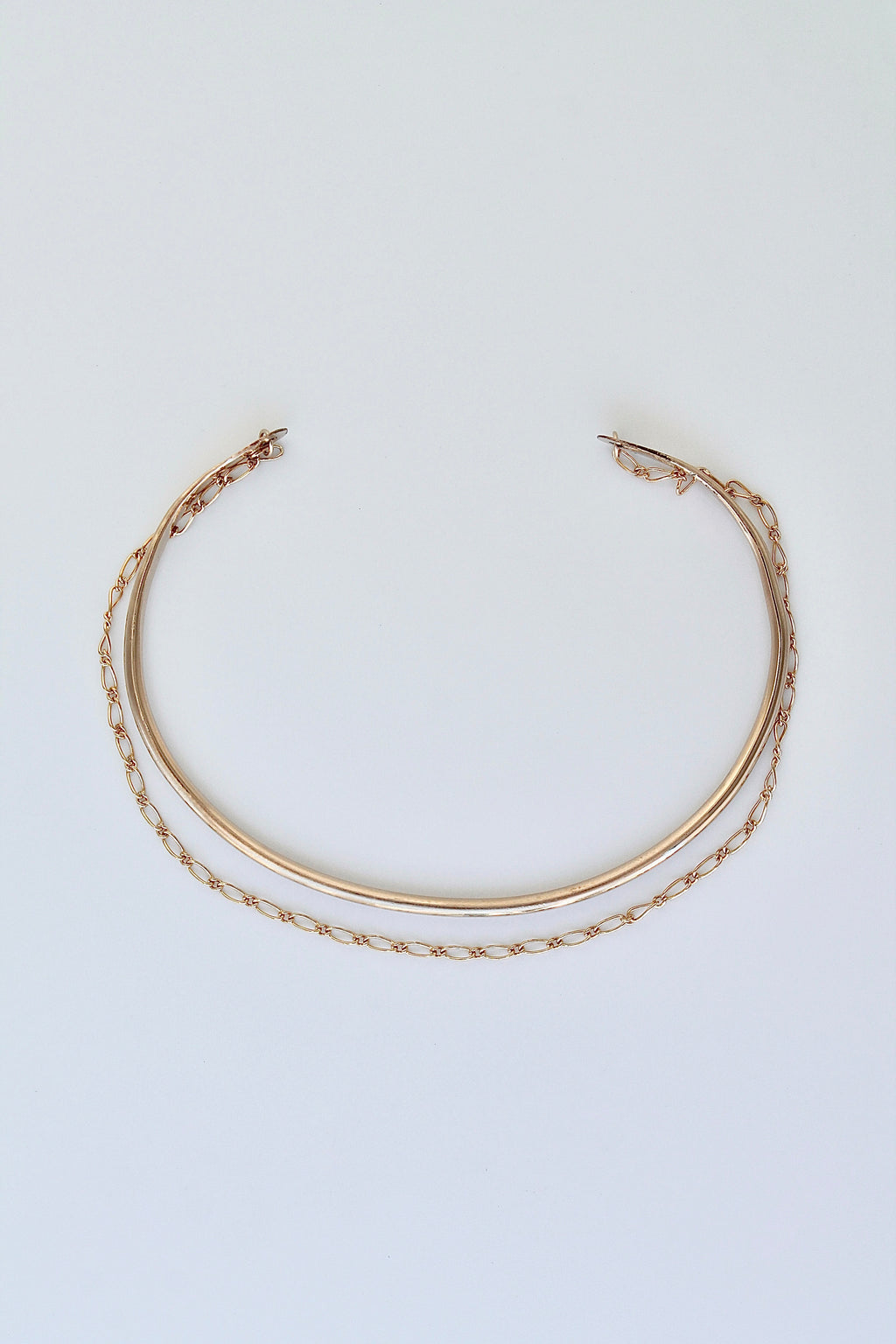 Cuff & Chain Open Bangle
