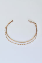 Cuff & Chain Open Bangle