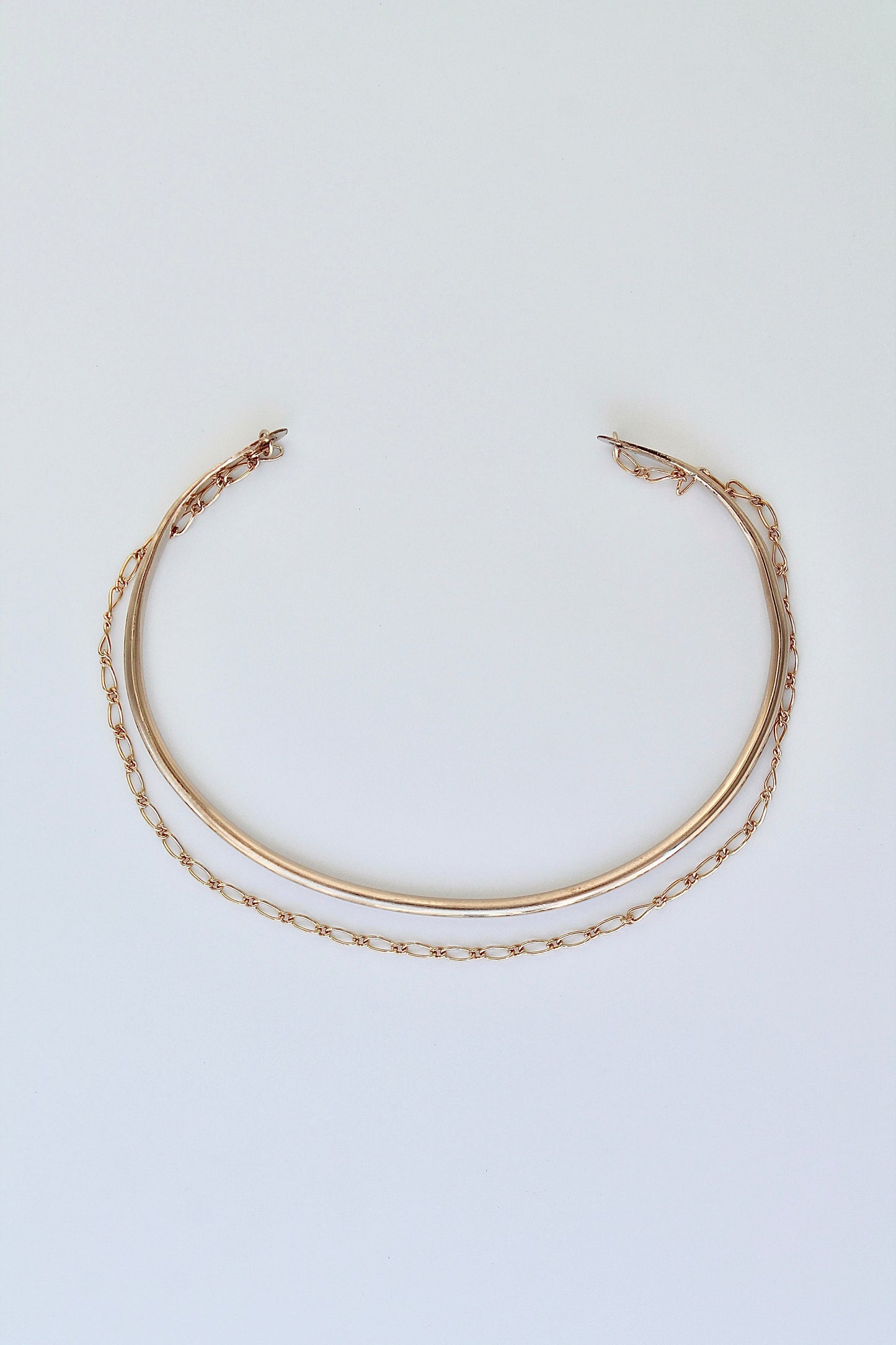 Cuff & Chain Open Bangle