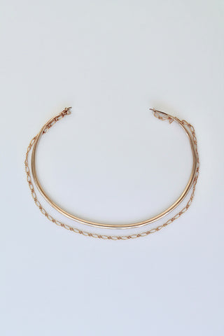 Cuff & Chain Open Bangle