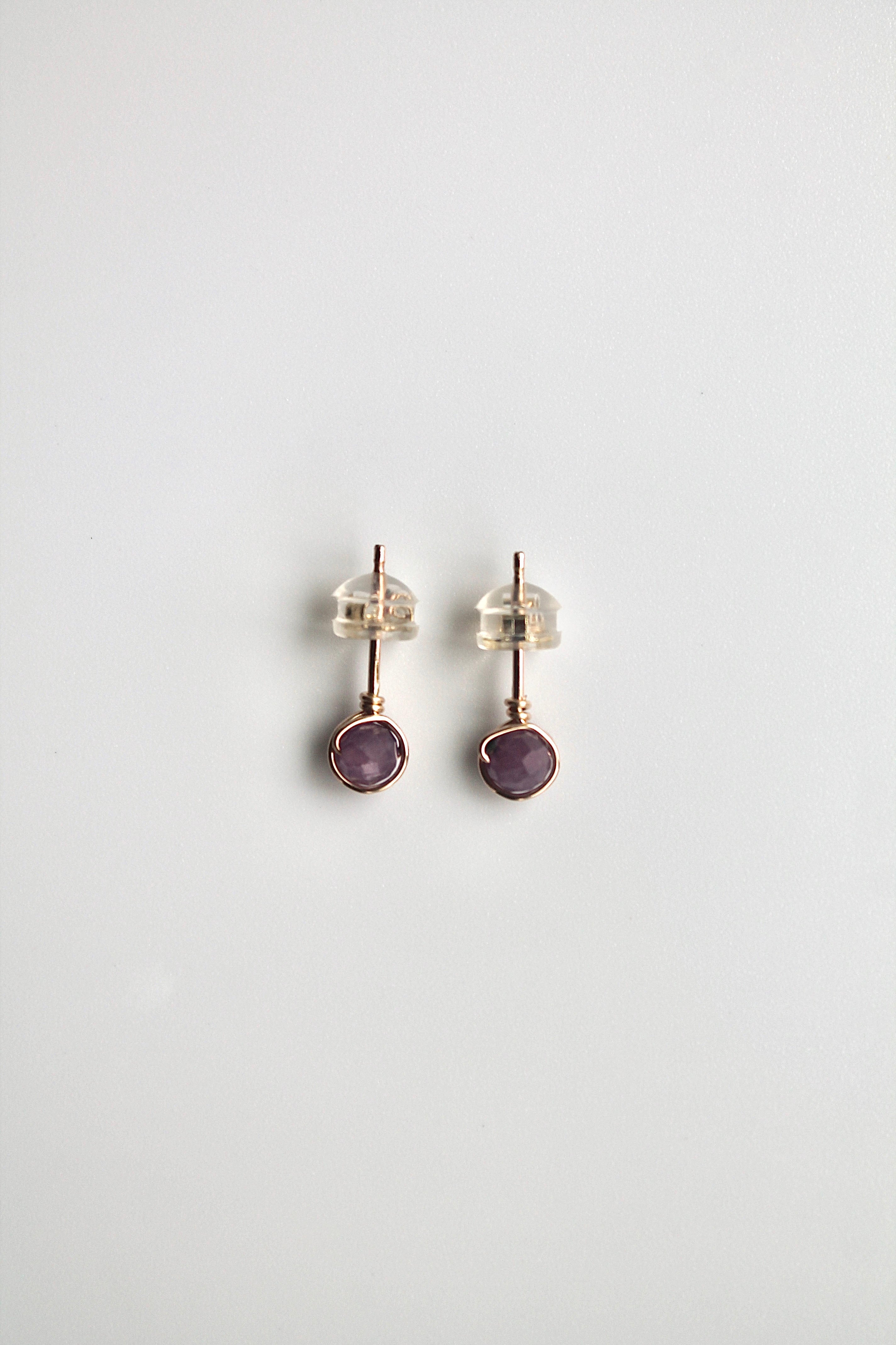 Birthstone Studs - Ruby (July) - Passion