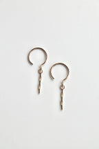 Threader Hoops (with Dangly Chain)