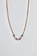 Birthstone Bar Necklace - Amethyst (February) - Serenity