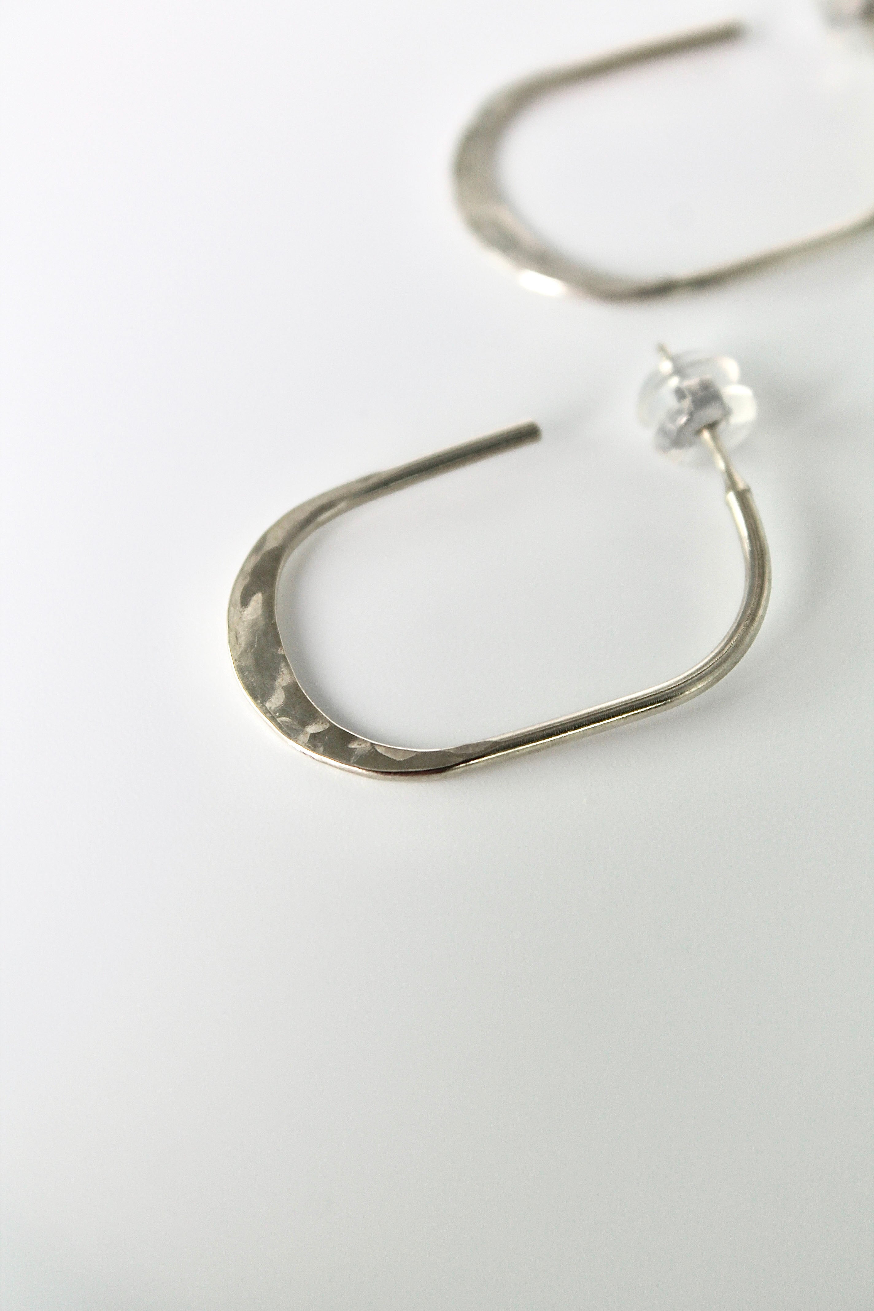 Textured Oval Hoops