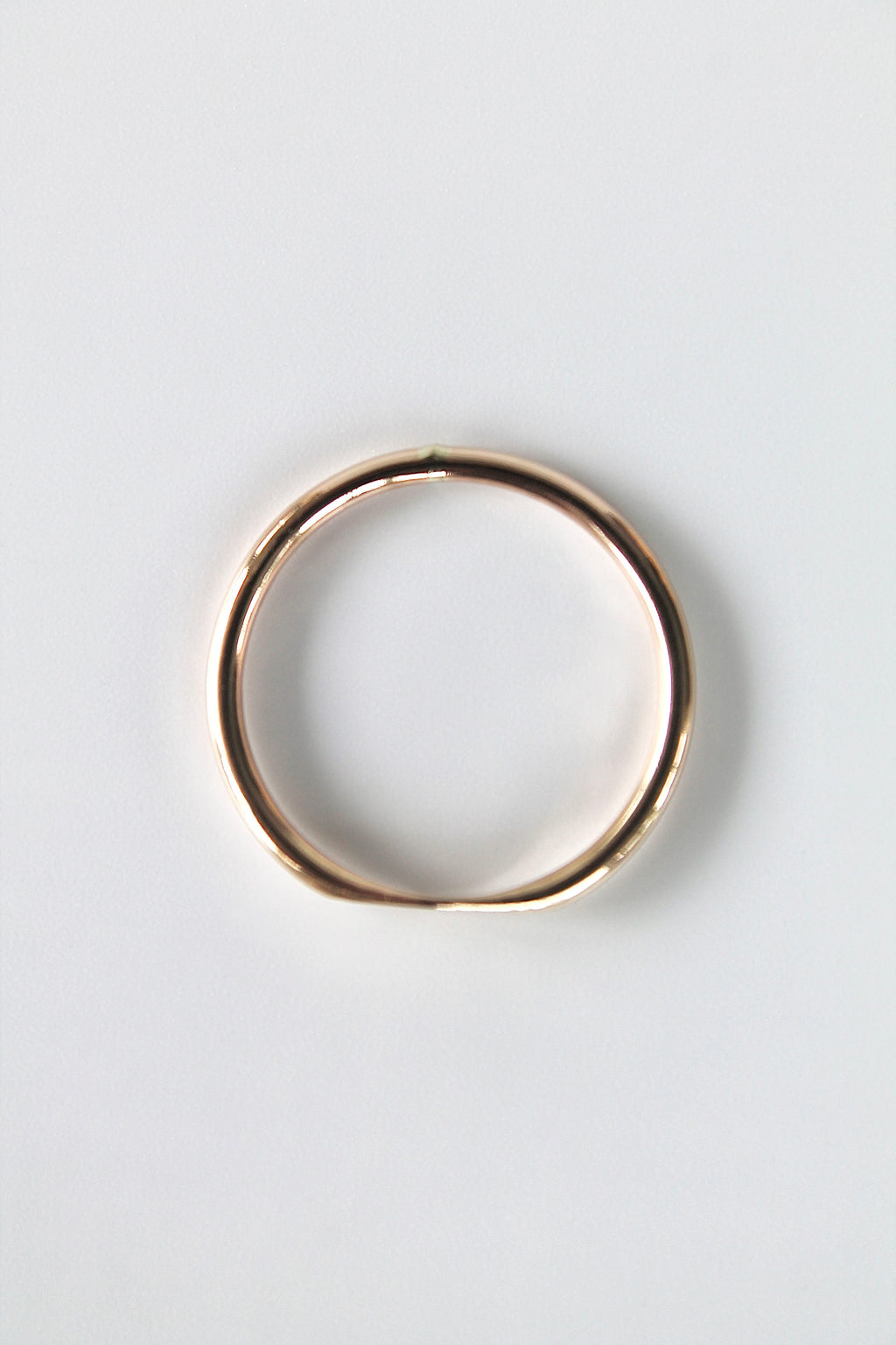 Hammered Mini Signet Ring