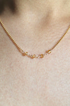 Birthstone Bar Necklace - Citrine (November) - Personal Power
