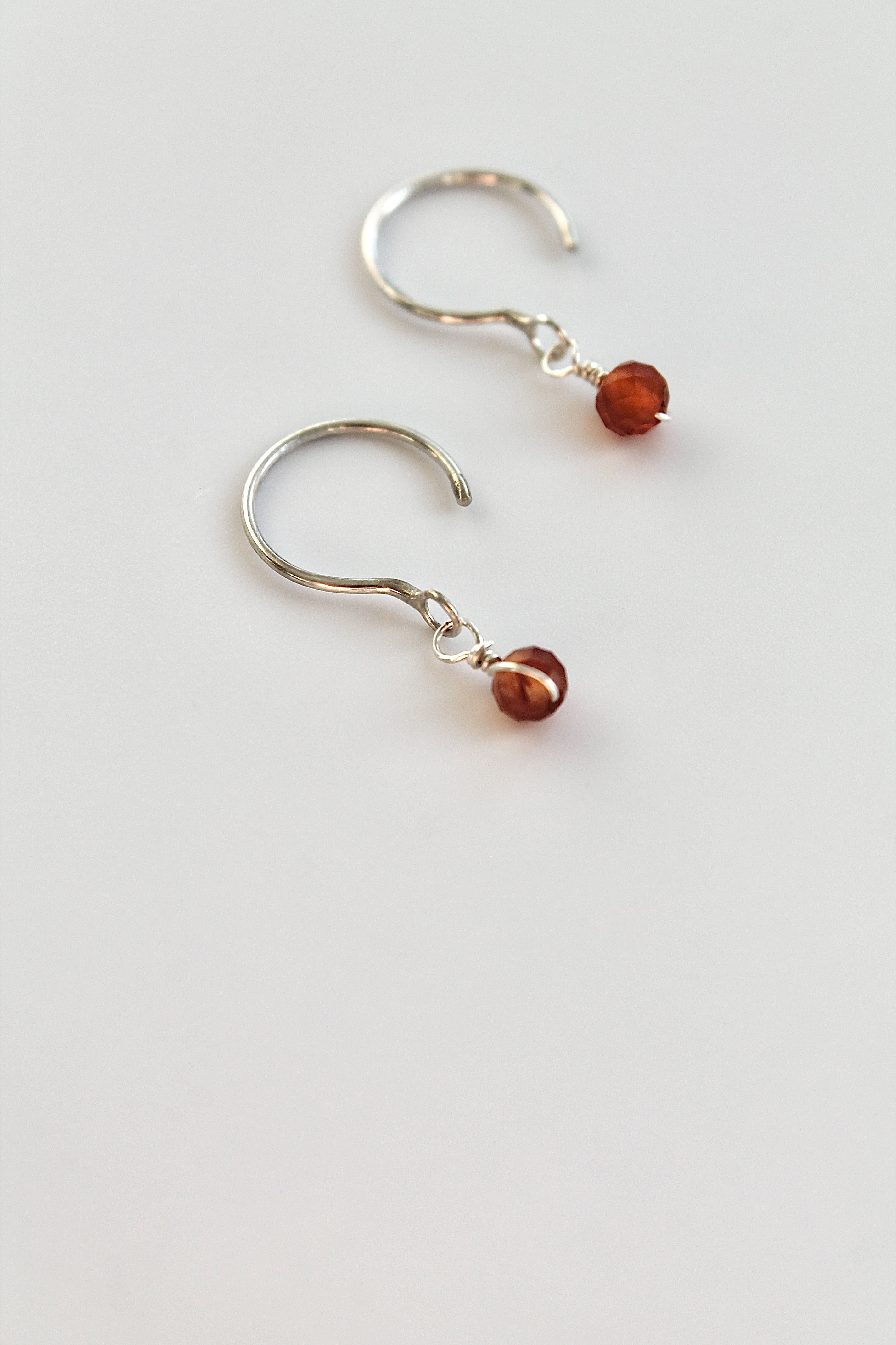 Threader Hoops (Carnelian)