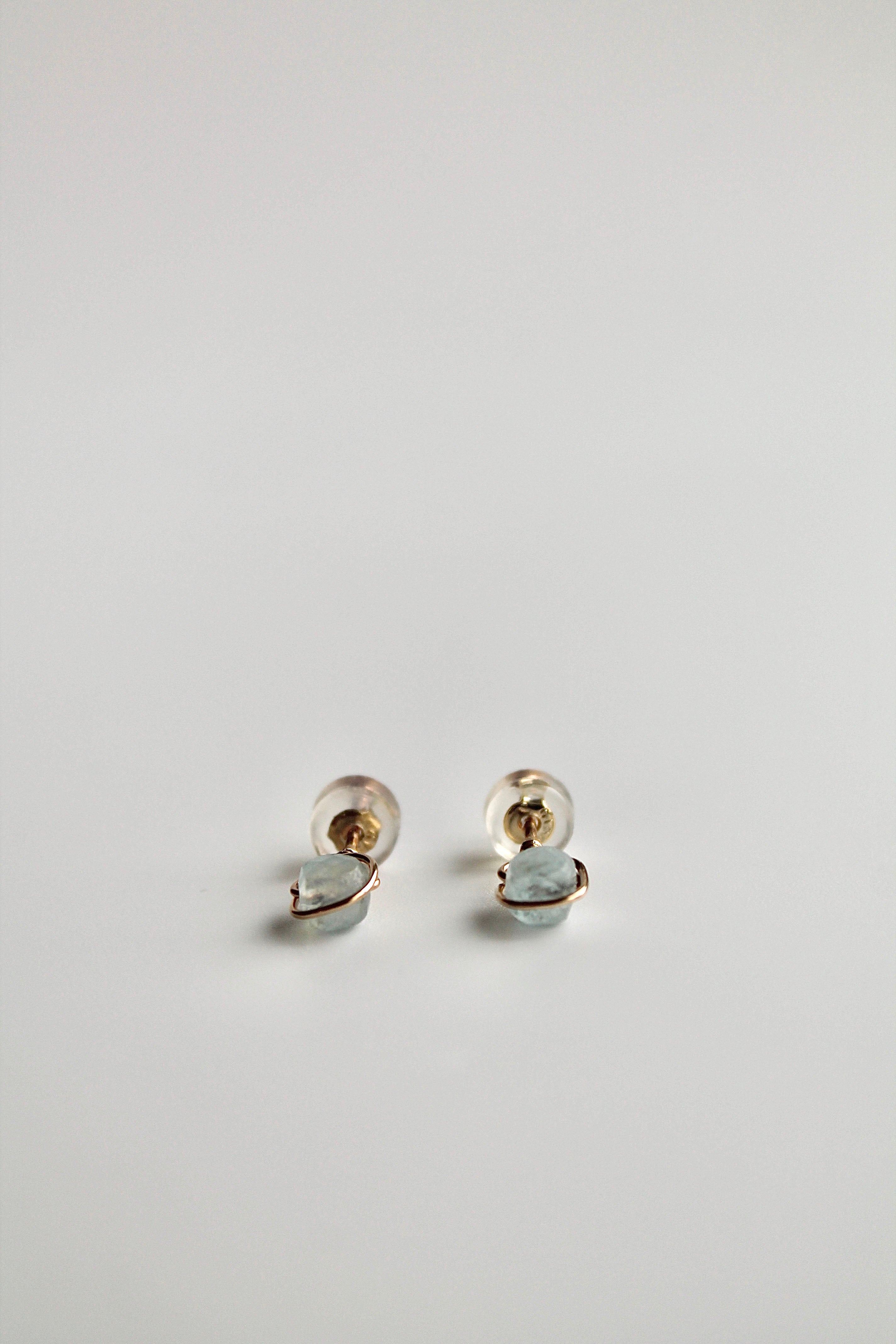 Birthstone Studs - Aquamarine (March) - Emotional Depth