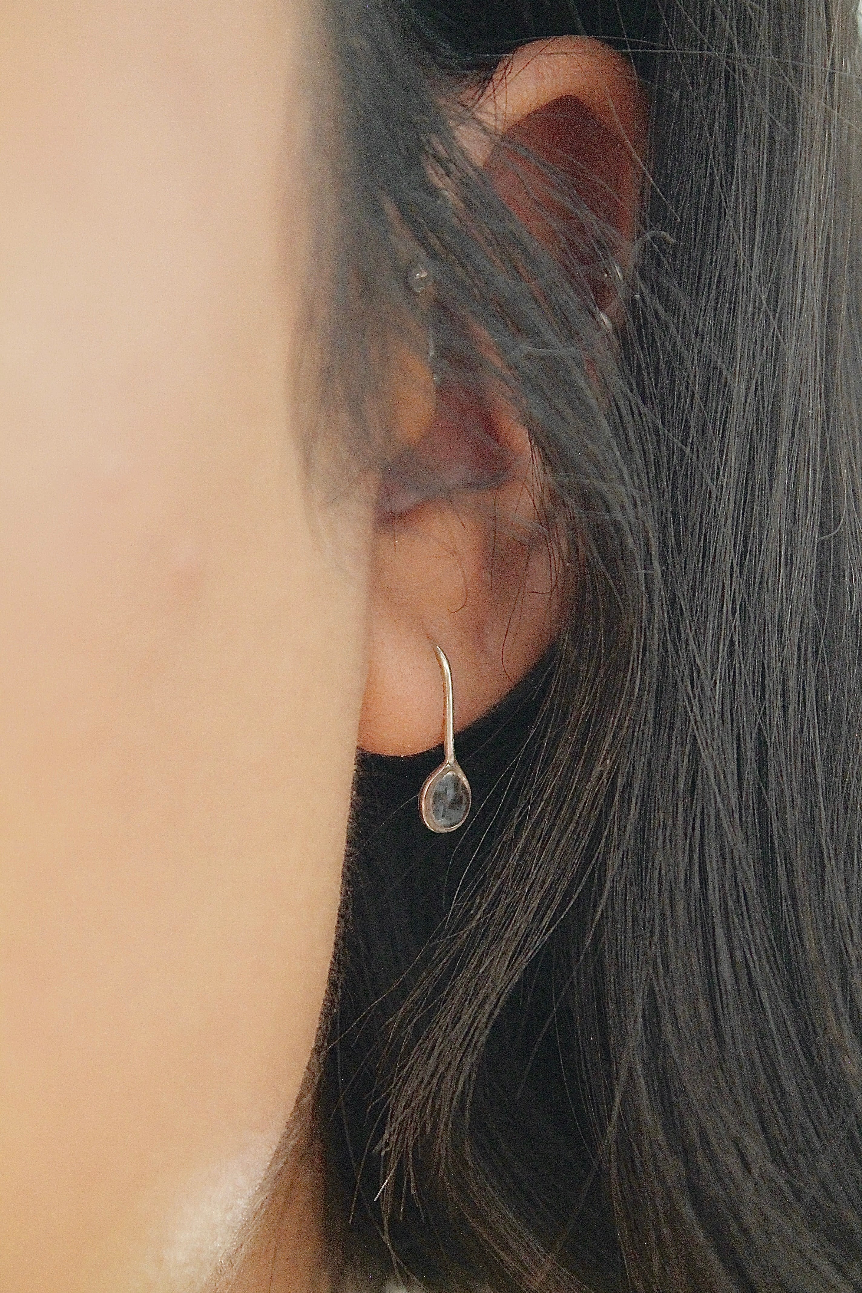 "April Showers" Resin Raindrop Threaders