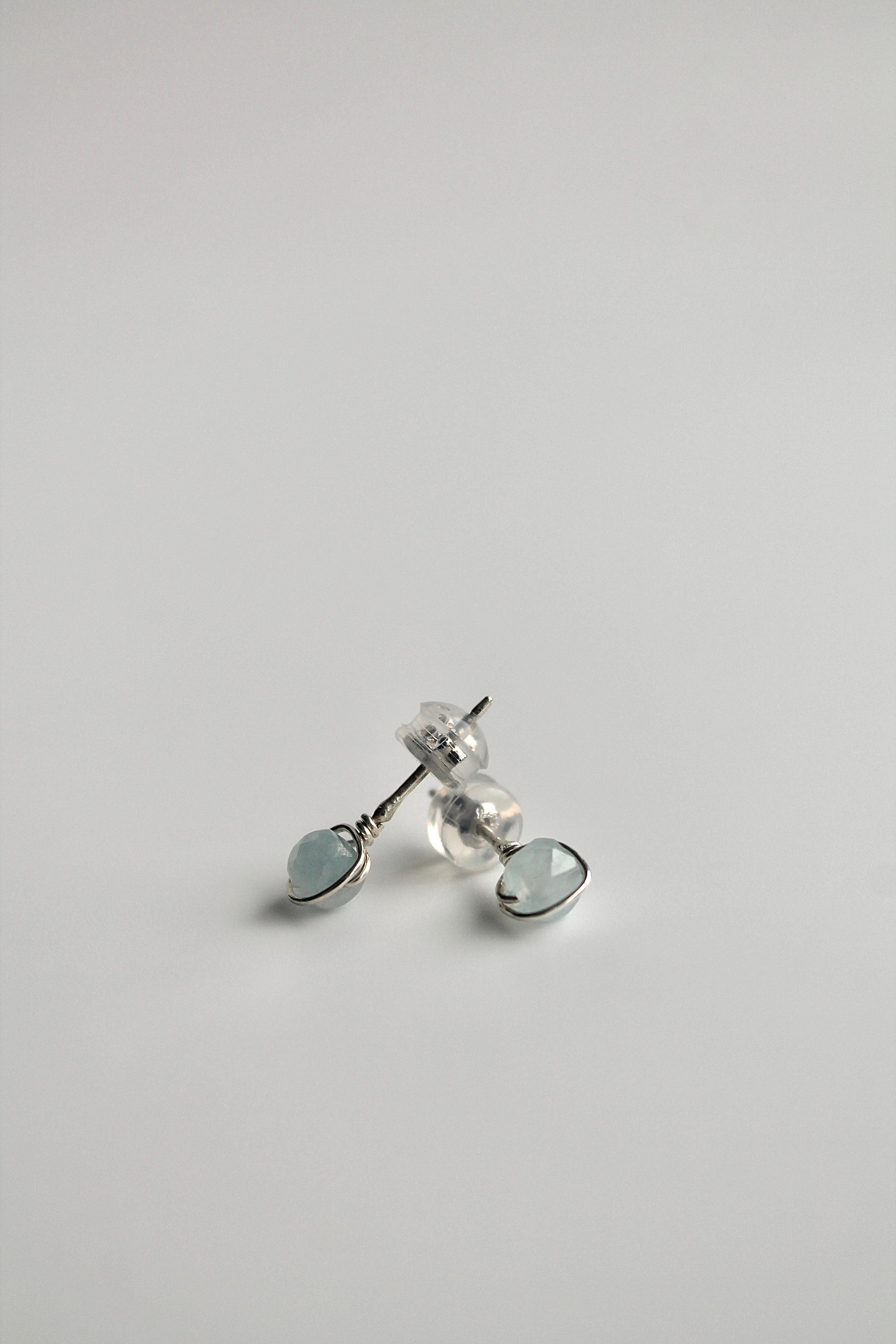 Birthstone Studs - Aquamarine (March) - Emotional Depth
