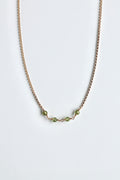 Birthstone Bar Necklace - Peridot (August) - Good Fortune