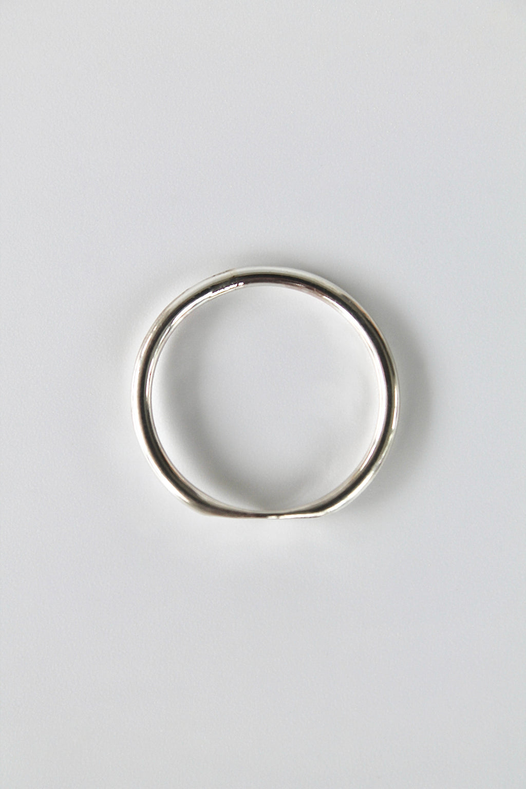 Hammered Mini Signet Ring