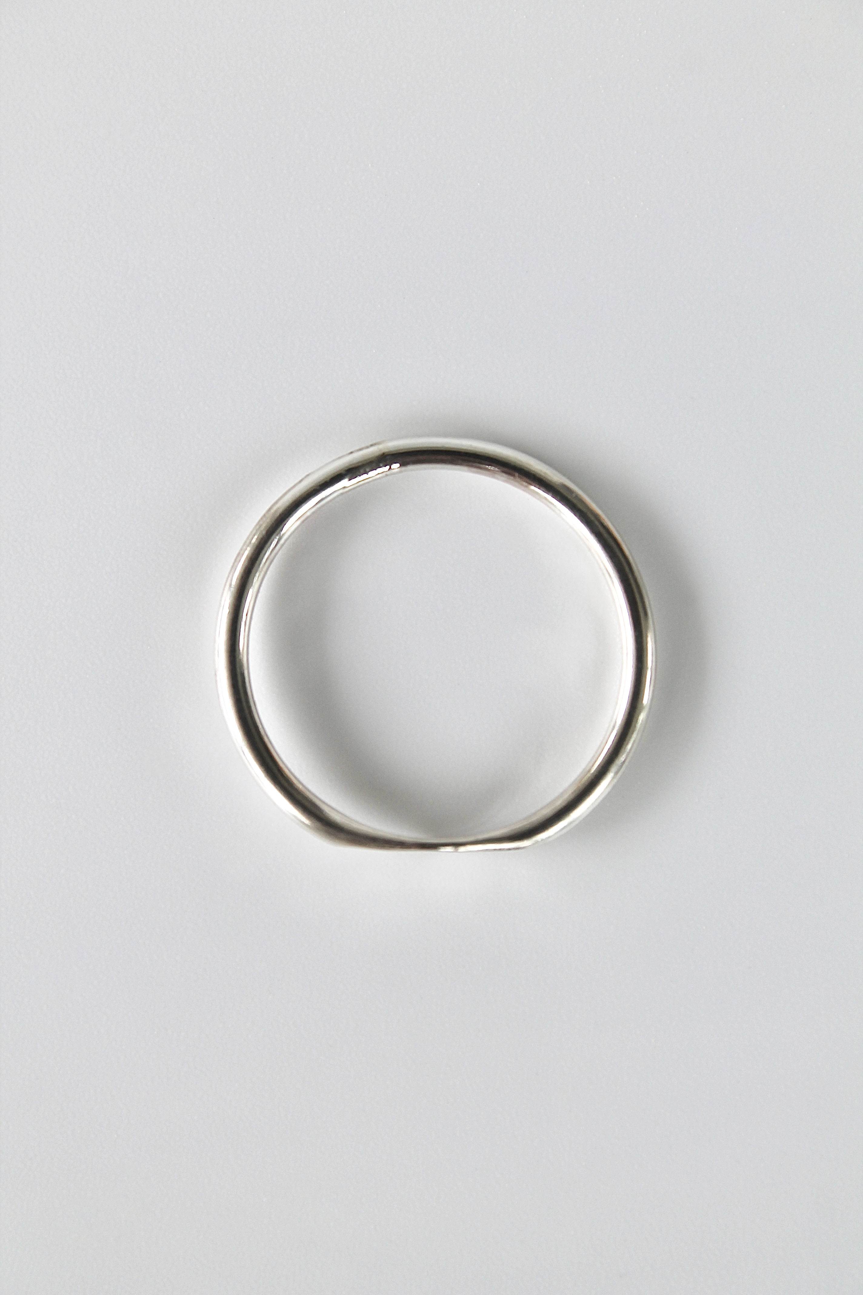 Hammered Mini Signet Ring