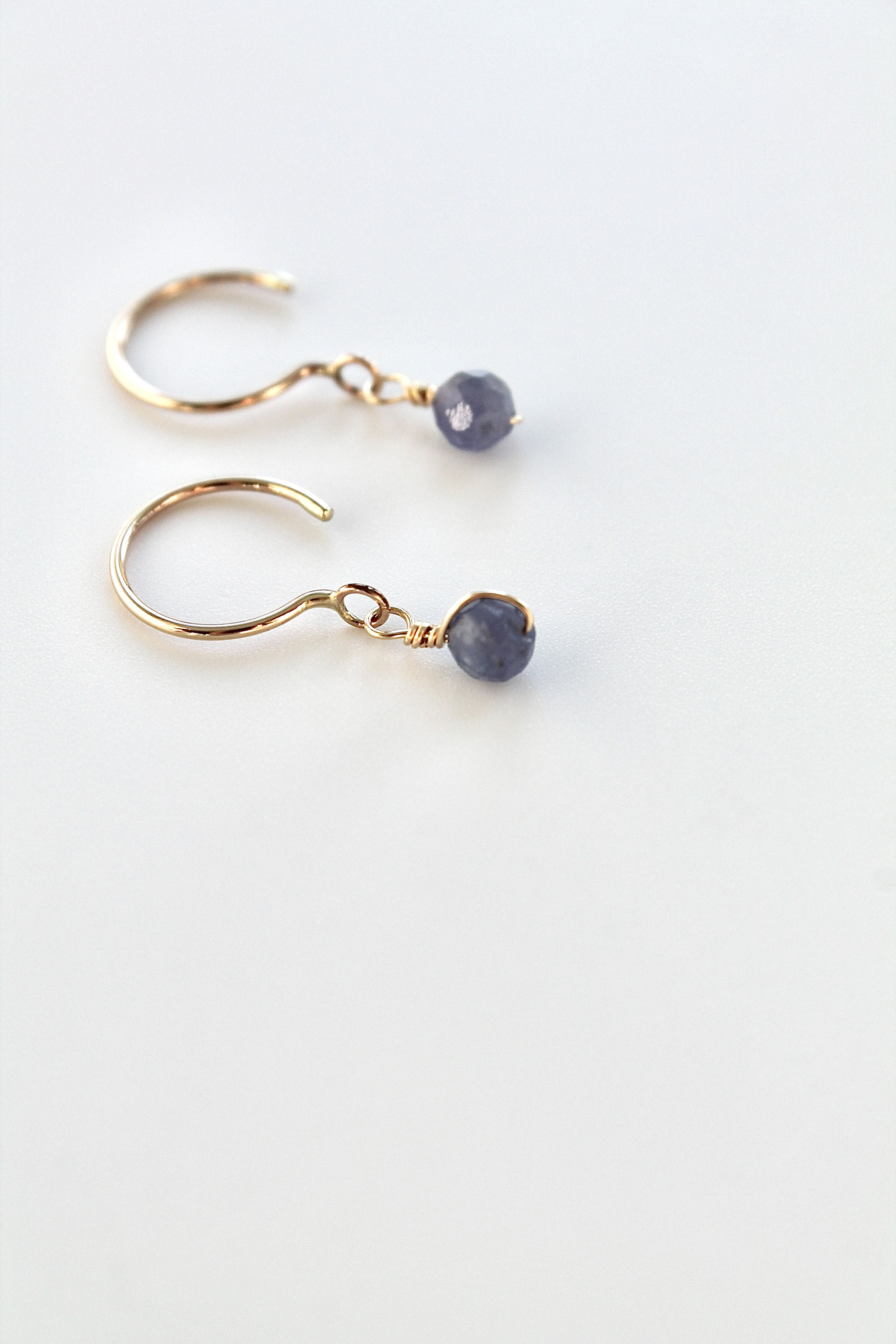 Threader Hoops (Tanzanite)