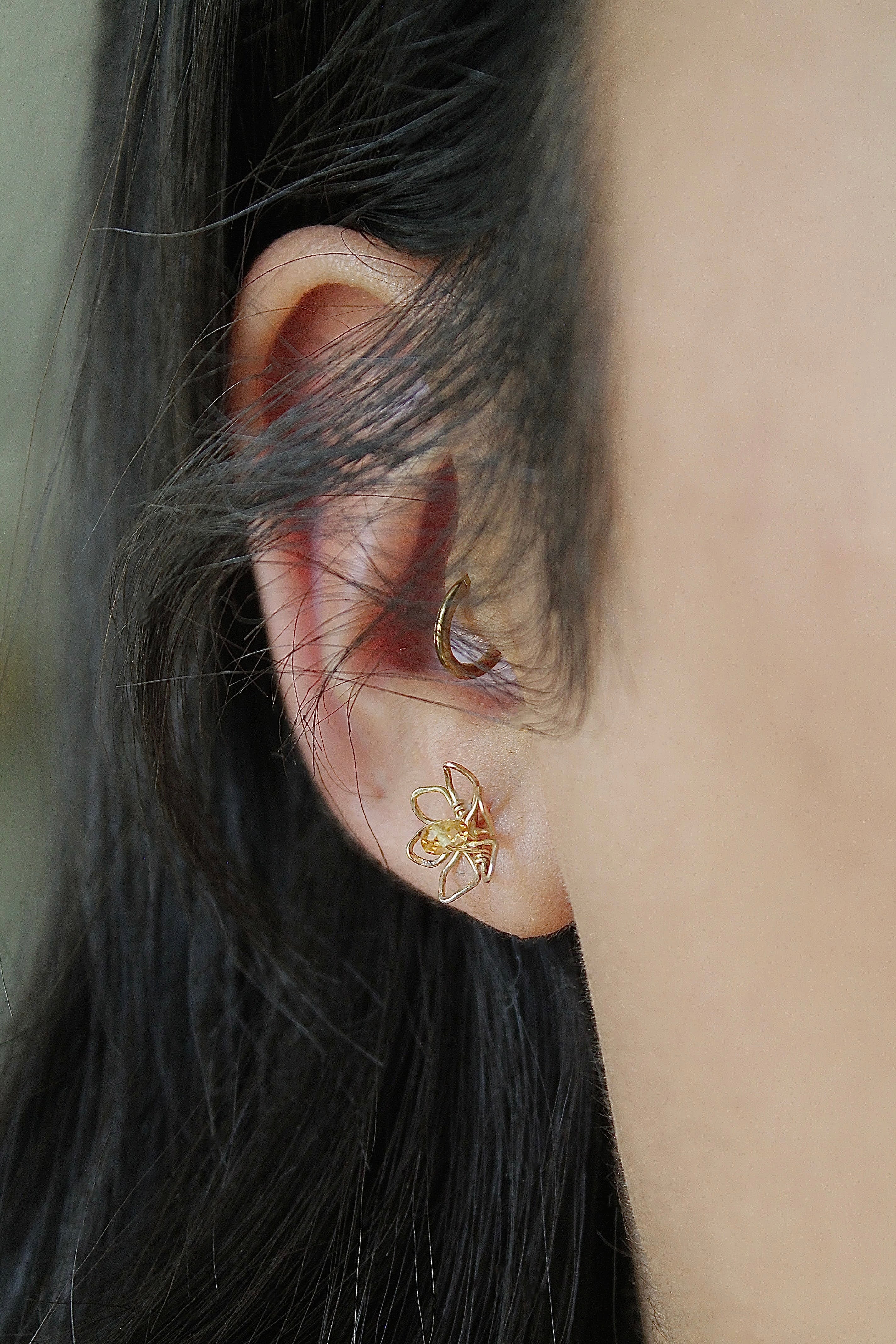 Daffodil & Citrine Studs