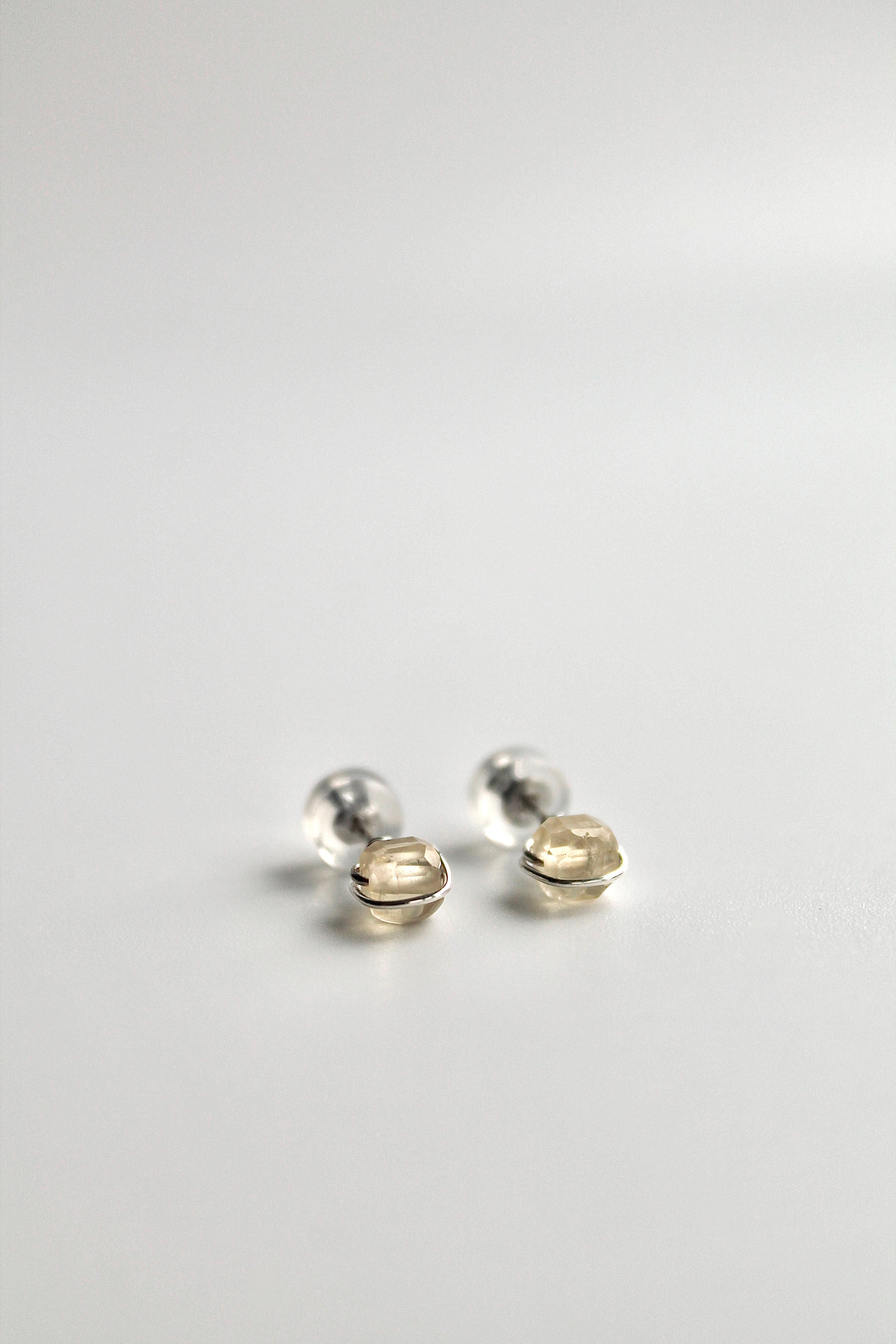 Birthstone Studs - Citrine (November) - Personal Power
