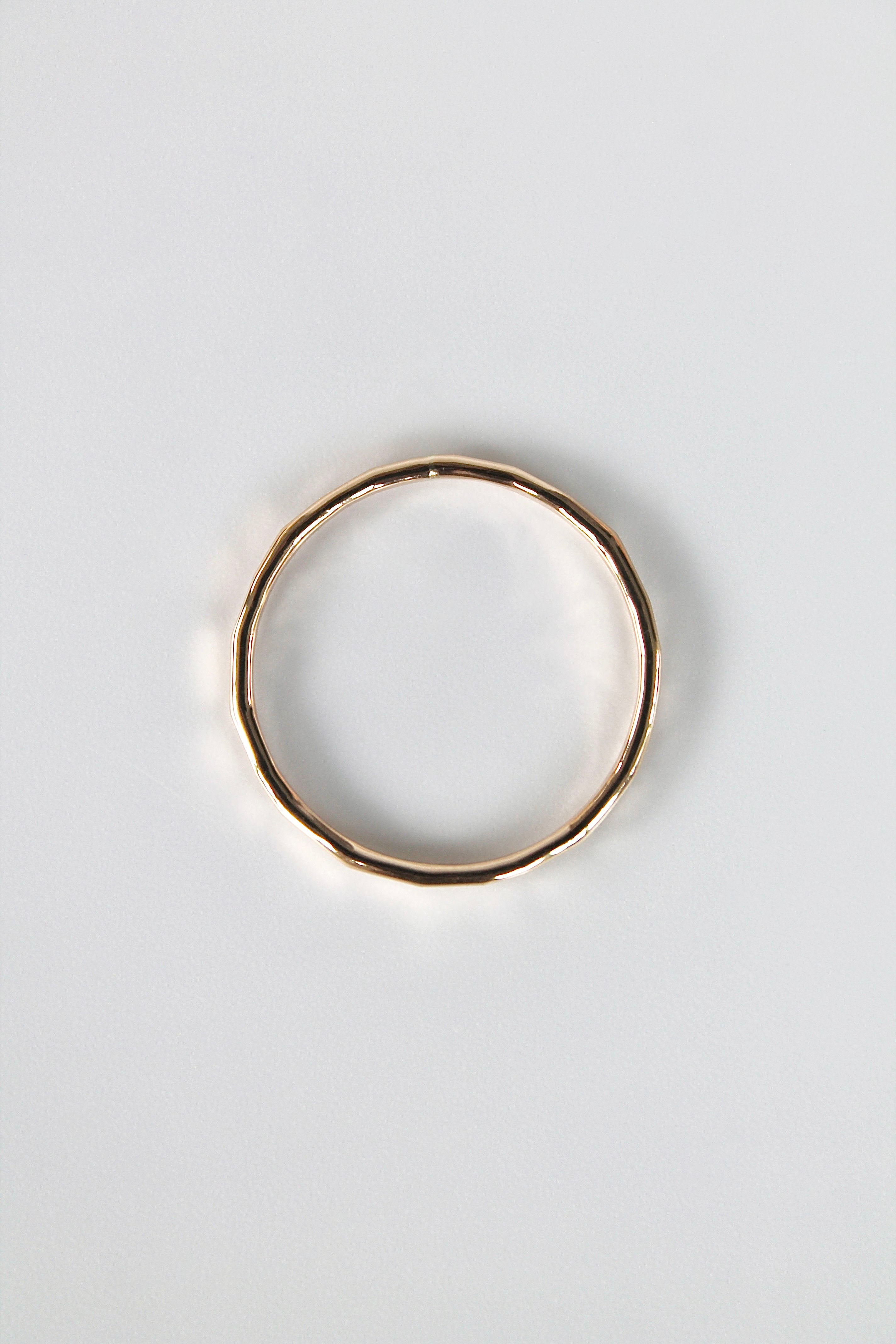 Hammered Mini Band Ring