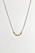 Collar con barra de piedra natal - Citrino (noviembre) - Poder personal