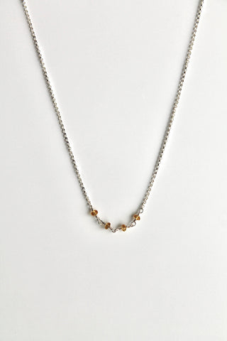 Birthstone Bar Necklace - Citrine (November) - Personal Power