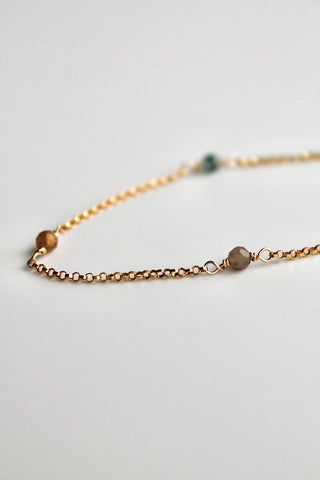 Bracelet multi-pierres de naissance - Tourmaline (octobre) - Alignement