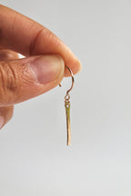 Threader Hoops (with Dangly Hammered Bar)