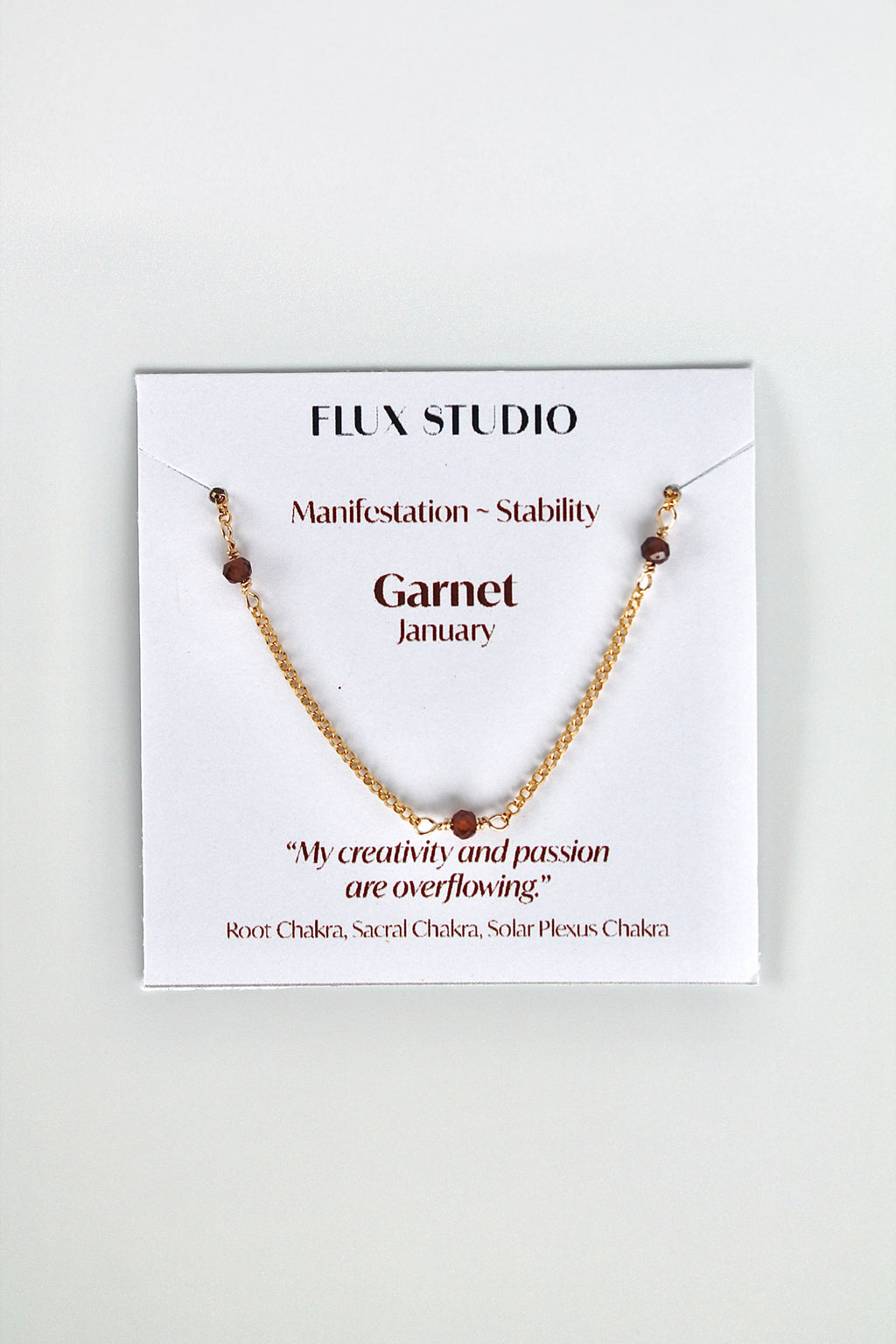 Multi Birthstone Bracelet - Garnet (January) - Manifestation