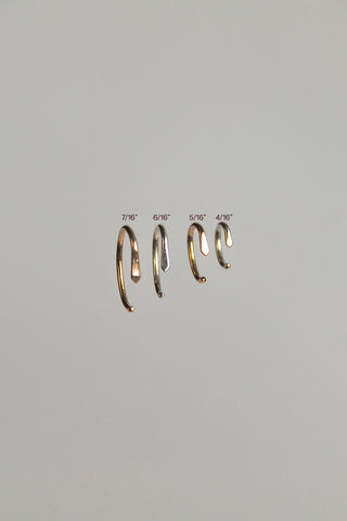 Hammered Sleeper Claw Studs