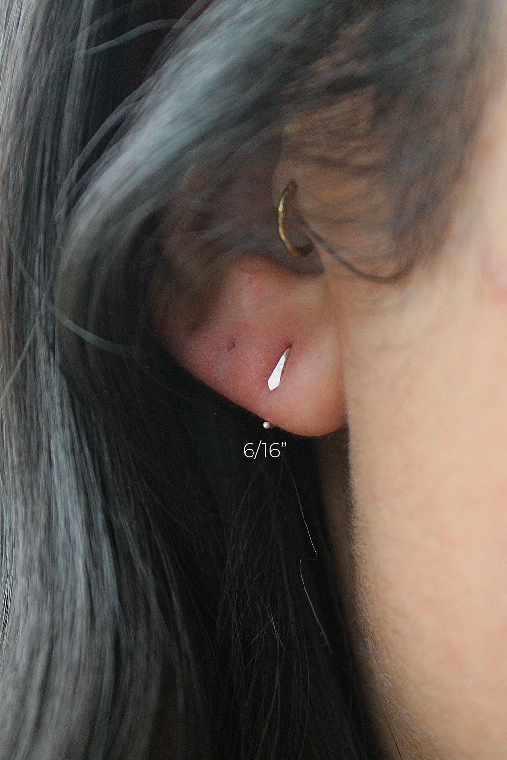 Hammered Sleeper Claw Studs