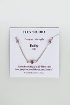 Multi Birthstone Bracelet - Ruby (July) - Passion