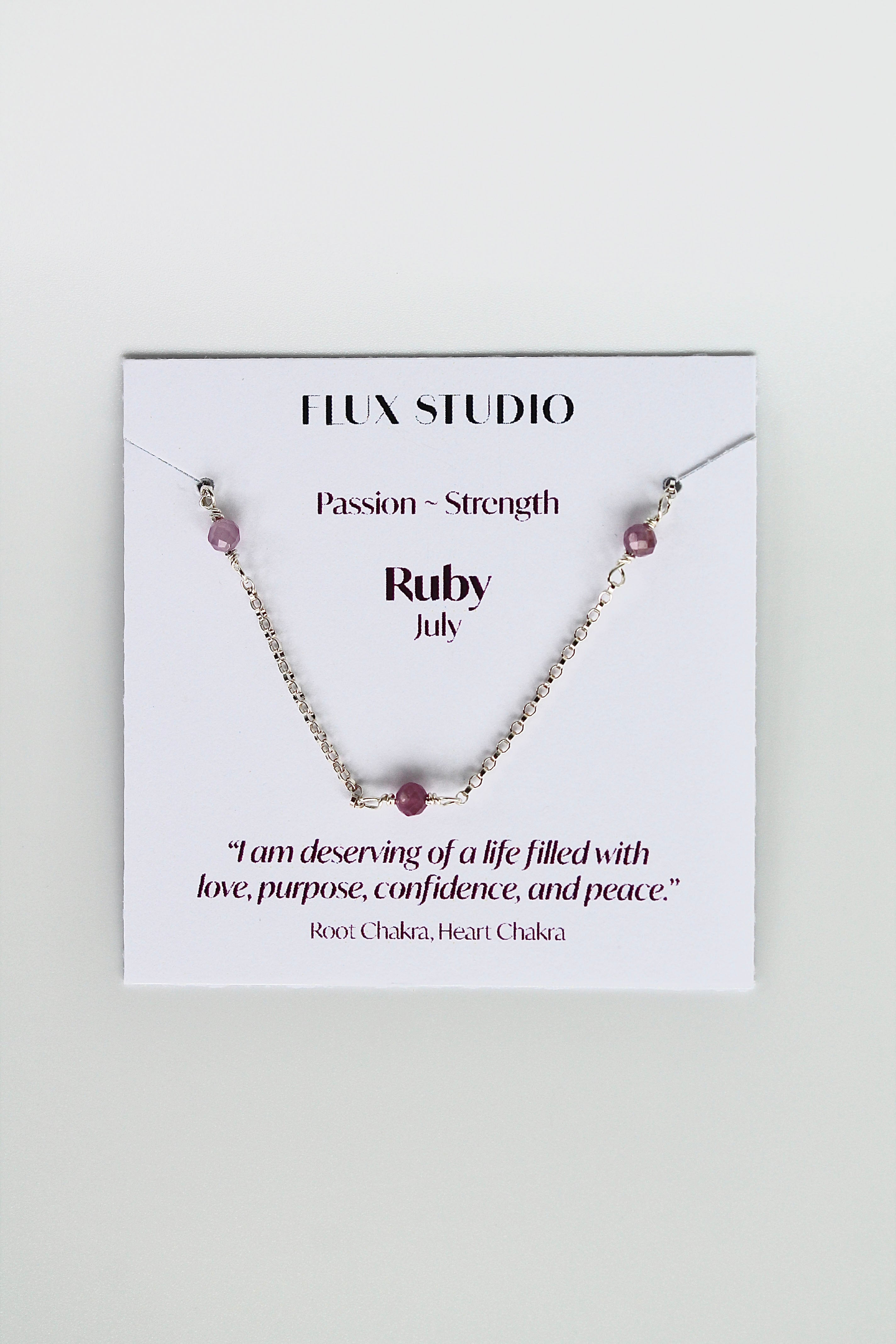 Multi Birthstone Bracelet - Ruby (July) - Passion