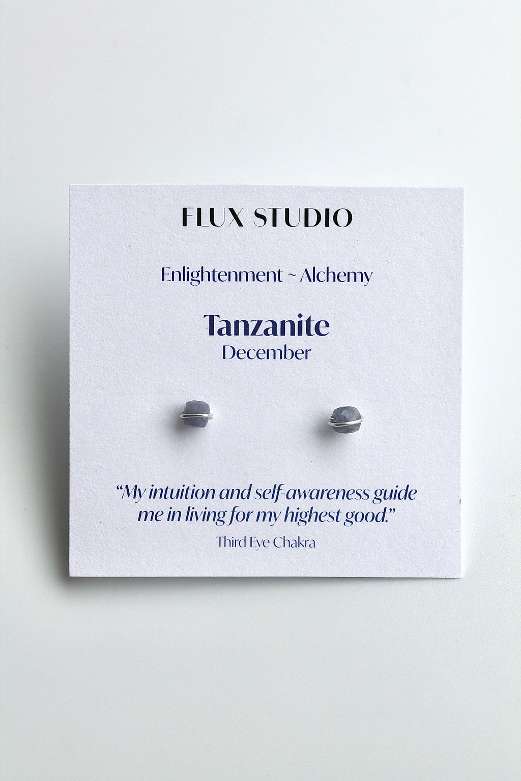 Birthstone Studs - Tanzanite (December) - Enlightenment