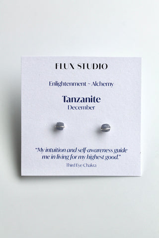 Birthstone Studs - Tanzanite (December) - Enlightenment