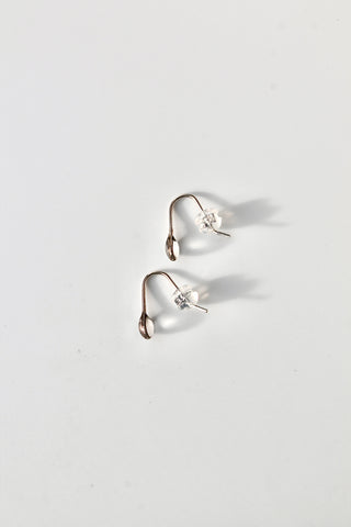 "April Showers" Mini Resin Raindrop Threaders - Sterling Silver