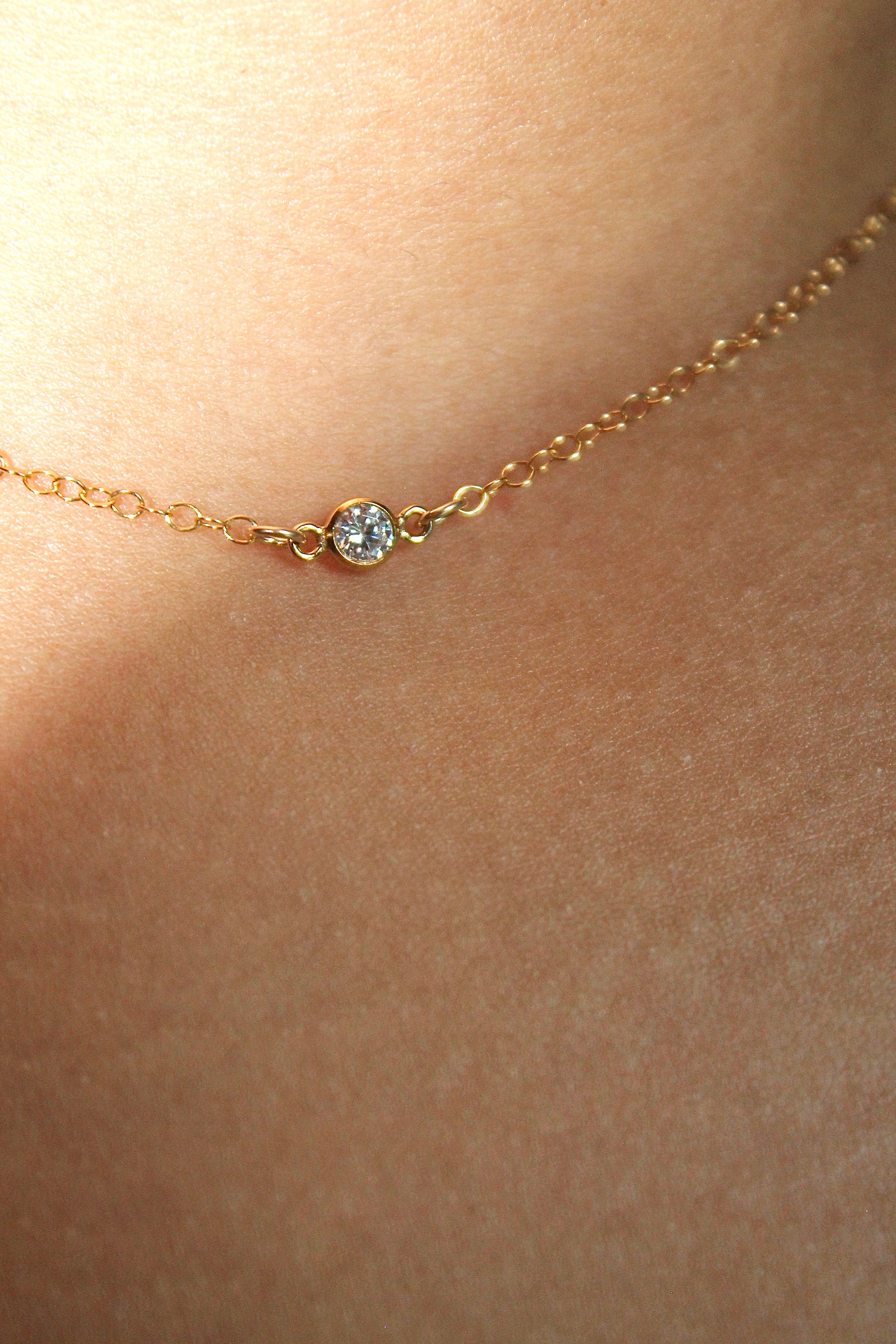 Delicate Choker Charm Necklace