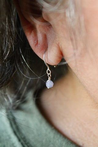 Threader Hoops (Tanzanite)