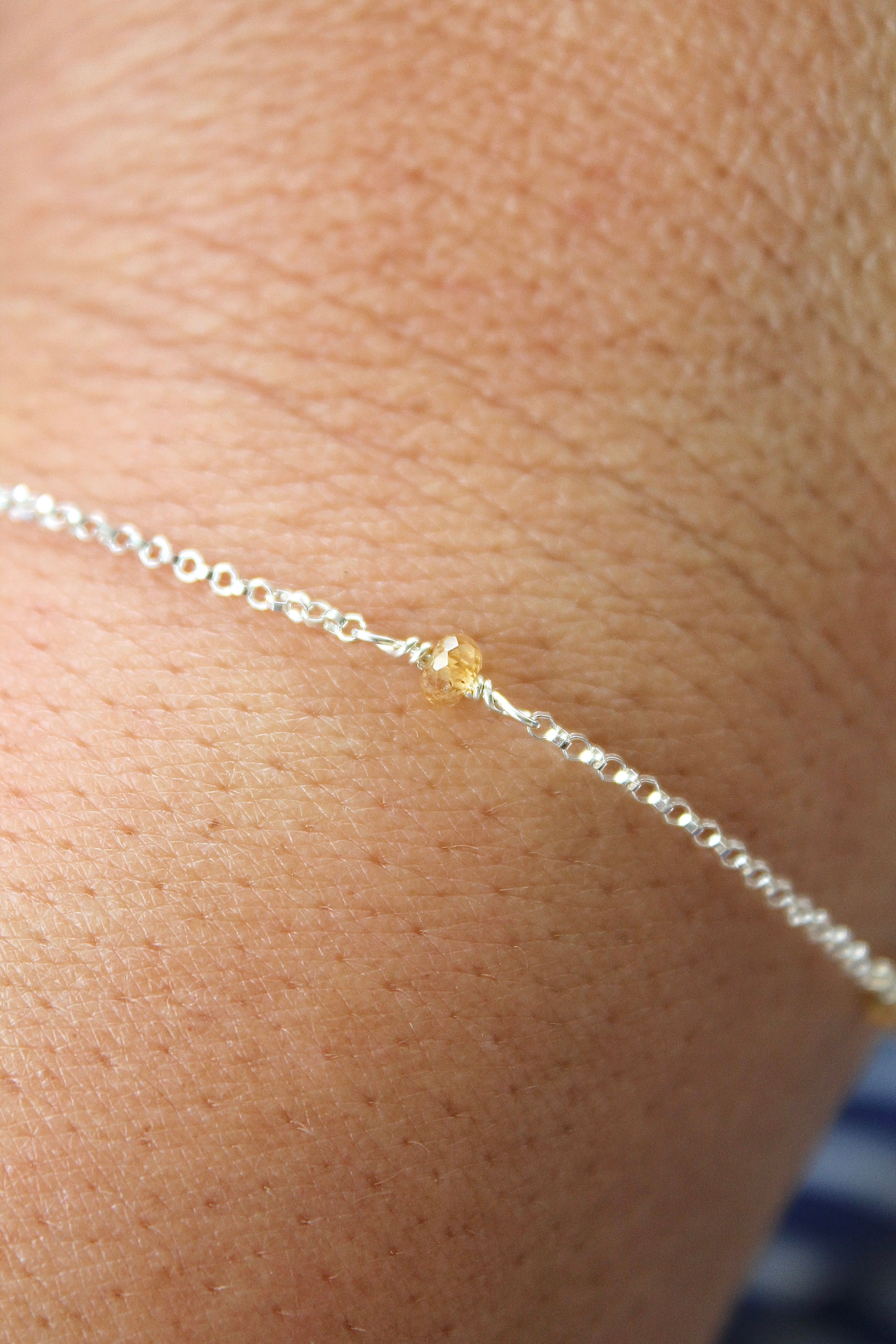 Bracelet multi-pierres de naissance - Citrine (novembre) - Force personnelle