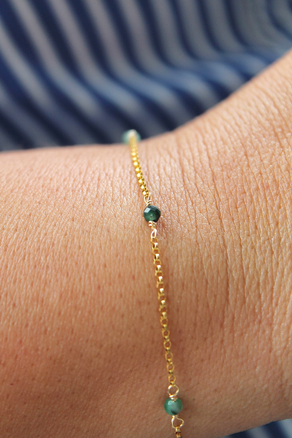 Multi Birthstone Bracelet - Emerald (May) - Rejuvenation
