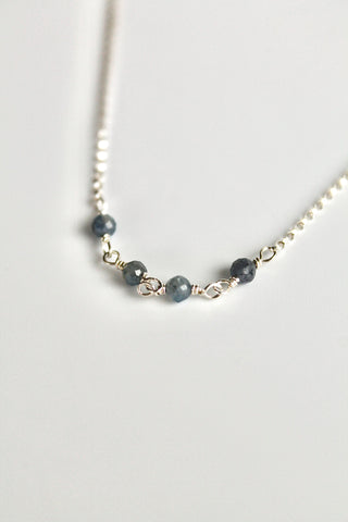 Birthstone Bar Necklace - Sapphire (September) - Wisdom