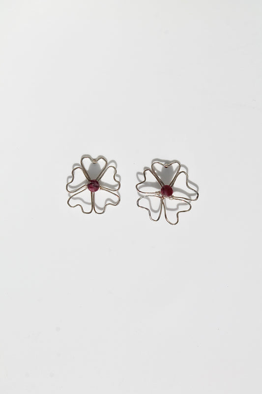 PHLOX STUDS - STERLING SILVER