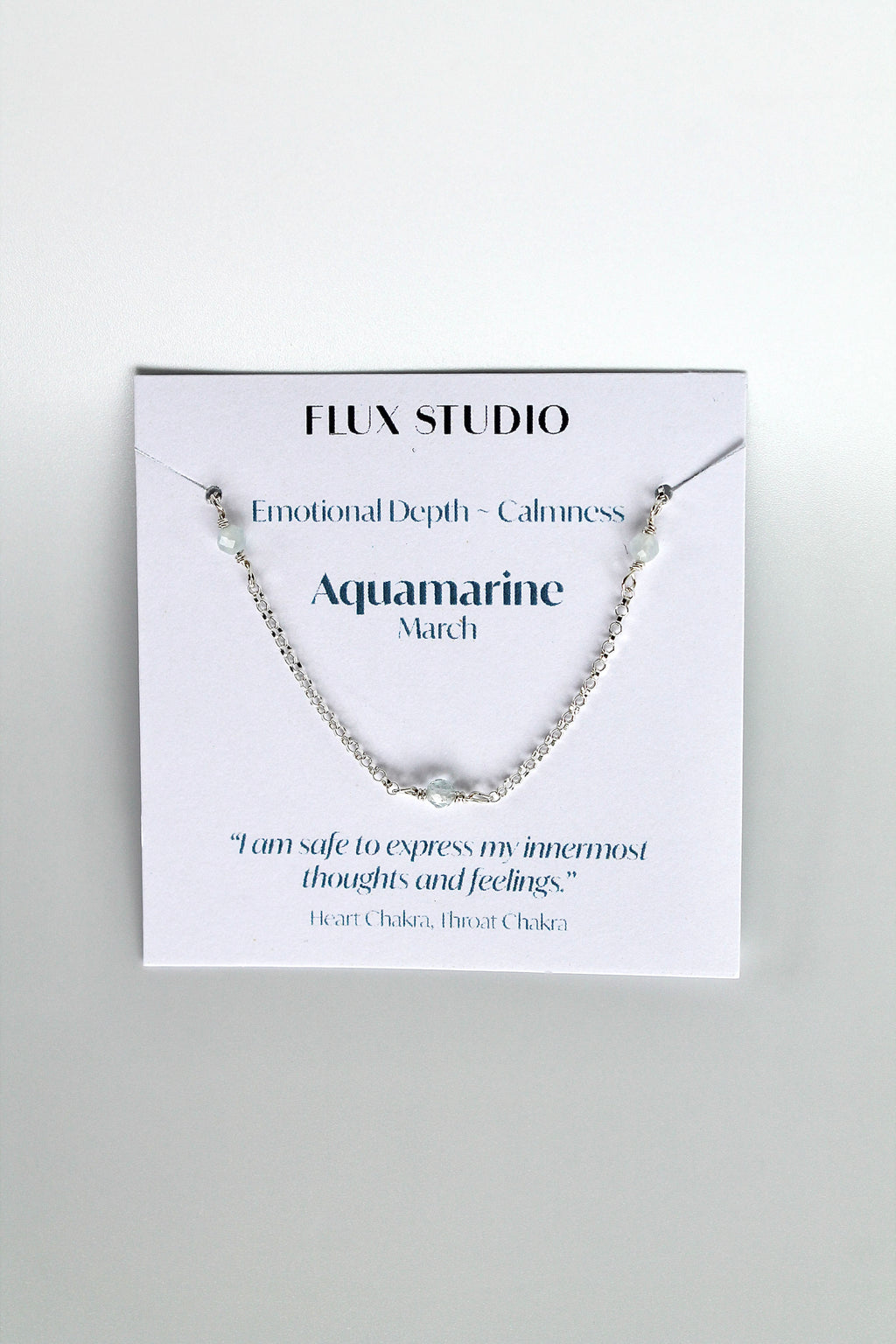 Bracelet multi-pierres de naissance - Aigue-marine (mars) - Profondeur émotionnelle