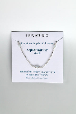 Multi Birthstone Bracelet - Aquamarine (March) - Emotional Depth
