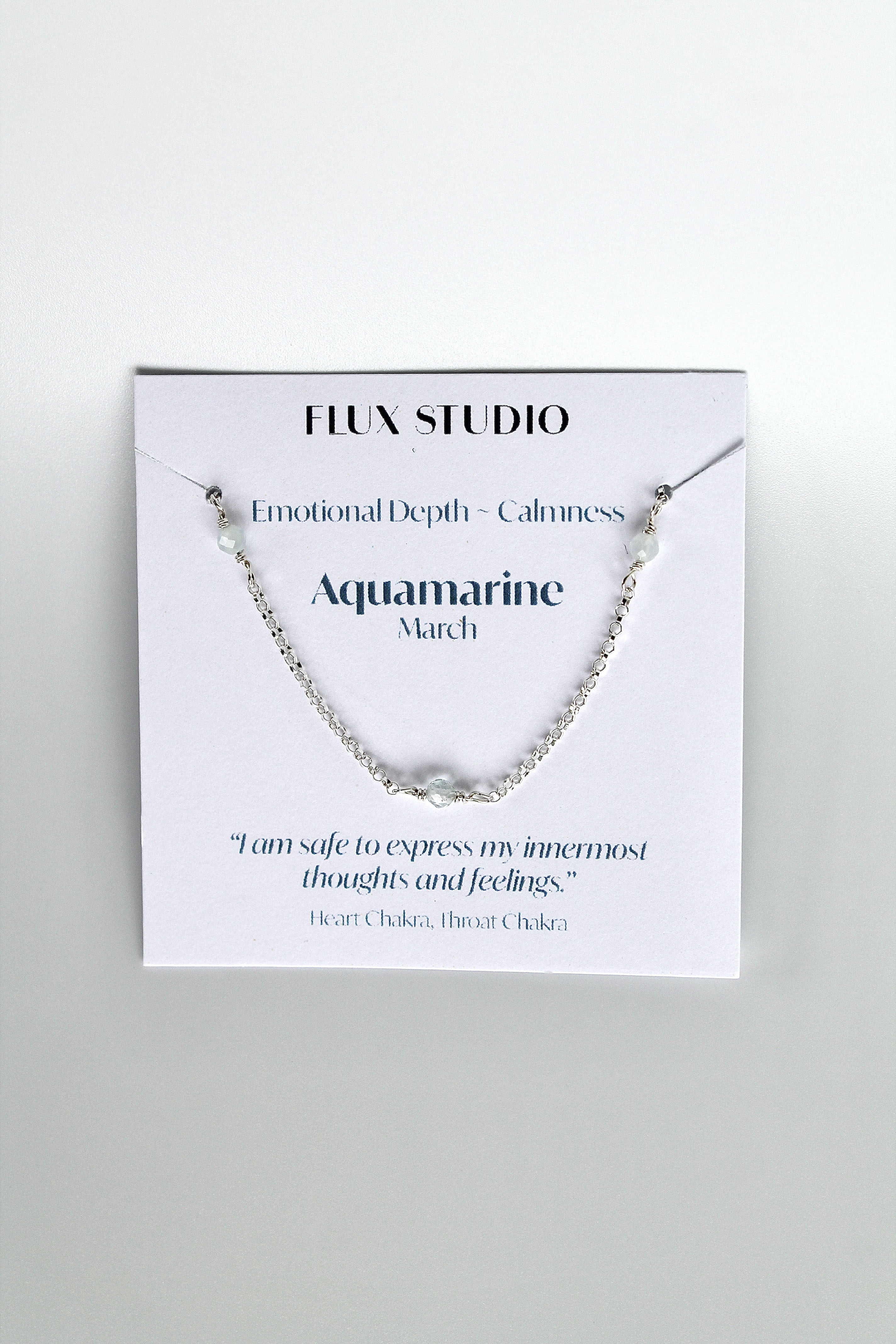 Multi Birthstone Bracelet - Aquamarine (March) - Emotional Depth