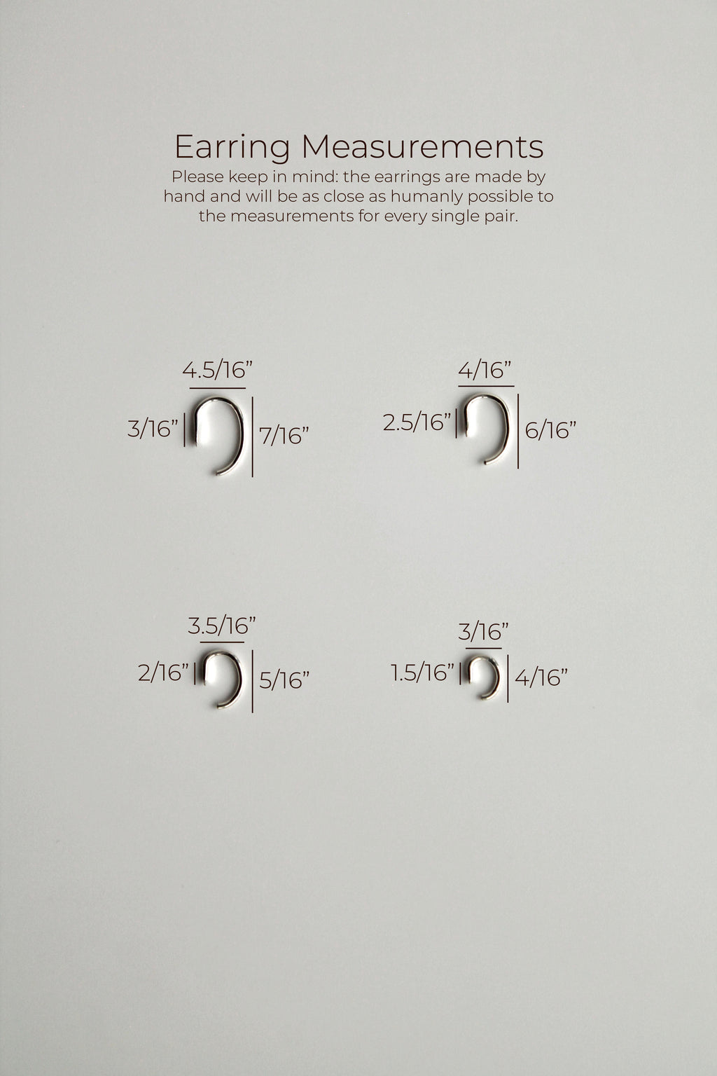 Hammered Sleeper Claw Studs