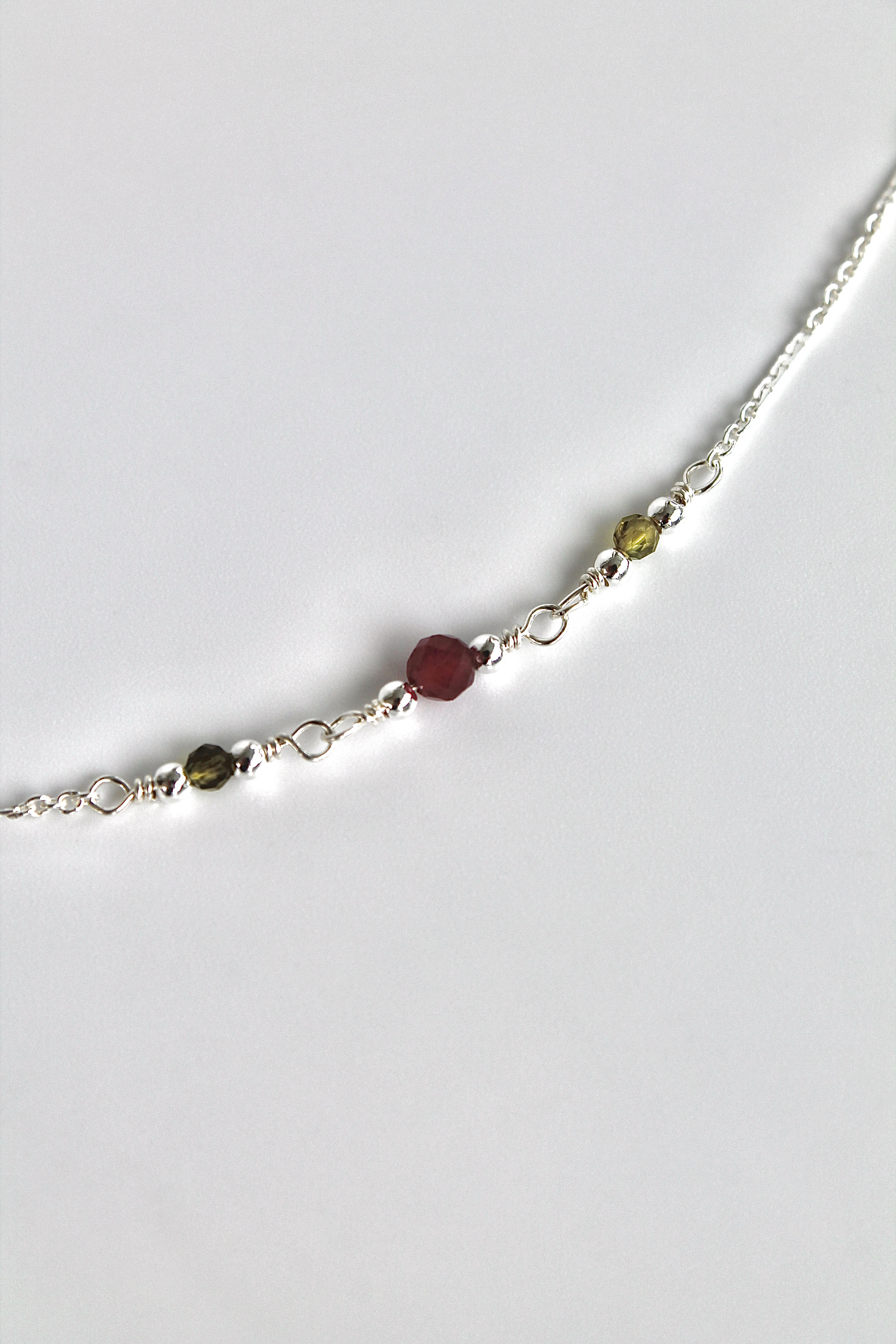 Compassion Healing Bracelet (Green & Rubellite Tourmaline)