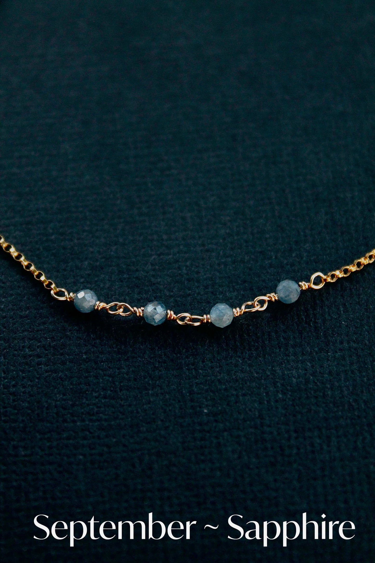 BIRTHSTONE BAR NECKLACE - 14K GOLD FILLED